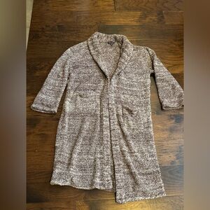 BAREFOOT DREAMS COZY CHIC Unisex Long Robe Size 3 Heathered Purple